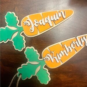 Personalized EASTER Carrot Name Tags